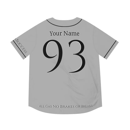 MLB Cloud 9 Light Grey Custom Baseball Jersey