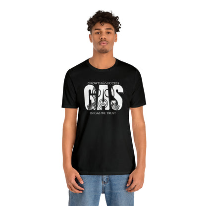 Classic Original Unisex Short Sleeve Gas Tee - White print